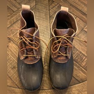 LL Bean Bean Boots.  Ankle length size 14W